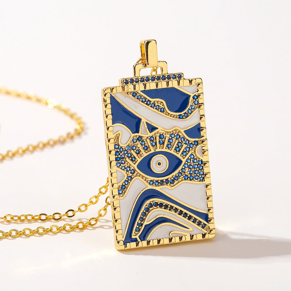 Simple And Personalized Item Drop Oil Pendant Necklace - GM Traders