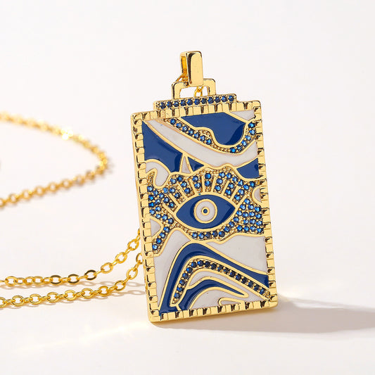 Simple And Personalized Item Drop Oil Pendant Necklace - GM Traders