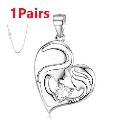 S925 Sterling Silver Best Mom Necklace Mother's Day Series Necklace - GM Traders