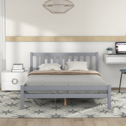 Solid Wooden Bed Frame – Double 4ft6 Bedroom Furniture (135×190 cm) 🛏️✨ - GM Traders