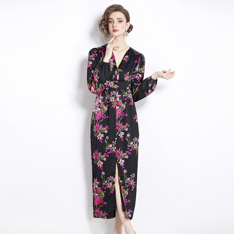 Romantic Print Dress Spring Women - GM Traders