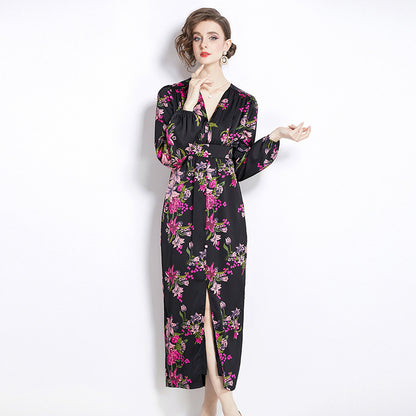 Romantic Print Dress Spring Women - GM Traders