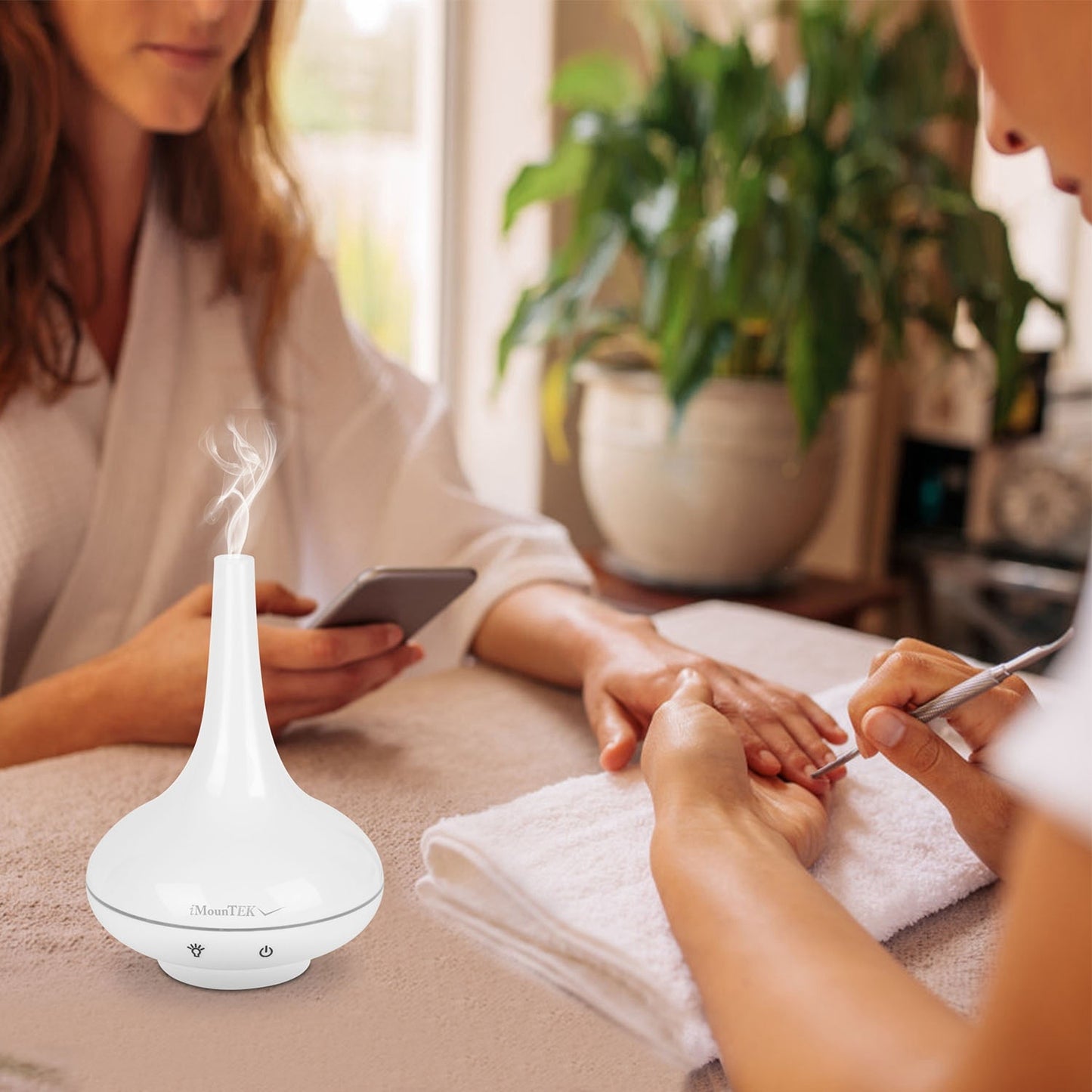 1Pc 200ml Cool Mist Humidifier Ultrasonic Aroma Essential Oil Diffuser With 7 Color LED Lights Waterless Auto Off For Office Home Room Study Yoga Spa - GM Traders
