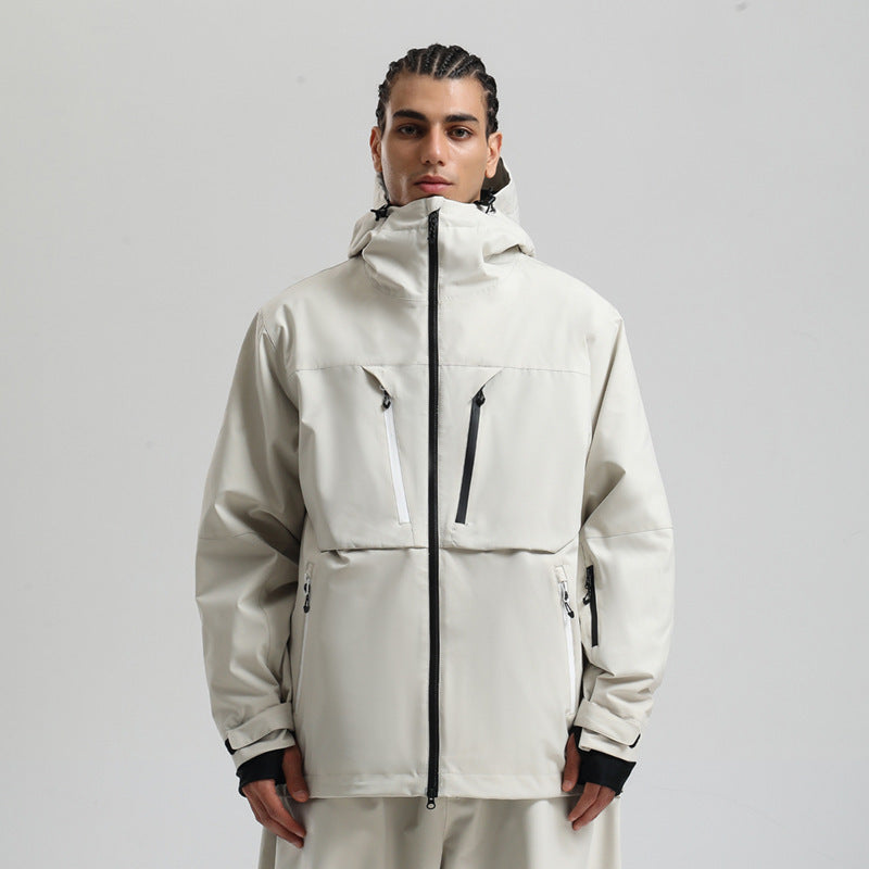 Waterproof Padded Ski Coat – Breathable Loose Winter Snow Jacket for Men & Women