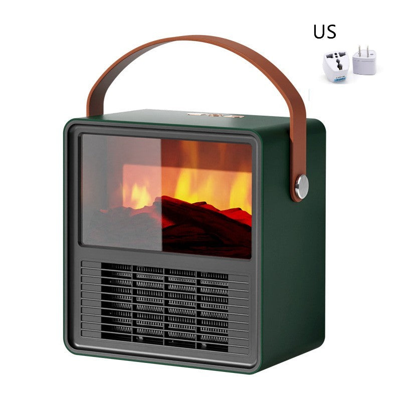 Household Small Wood Grain Electric Heater | Winter
