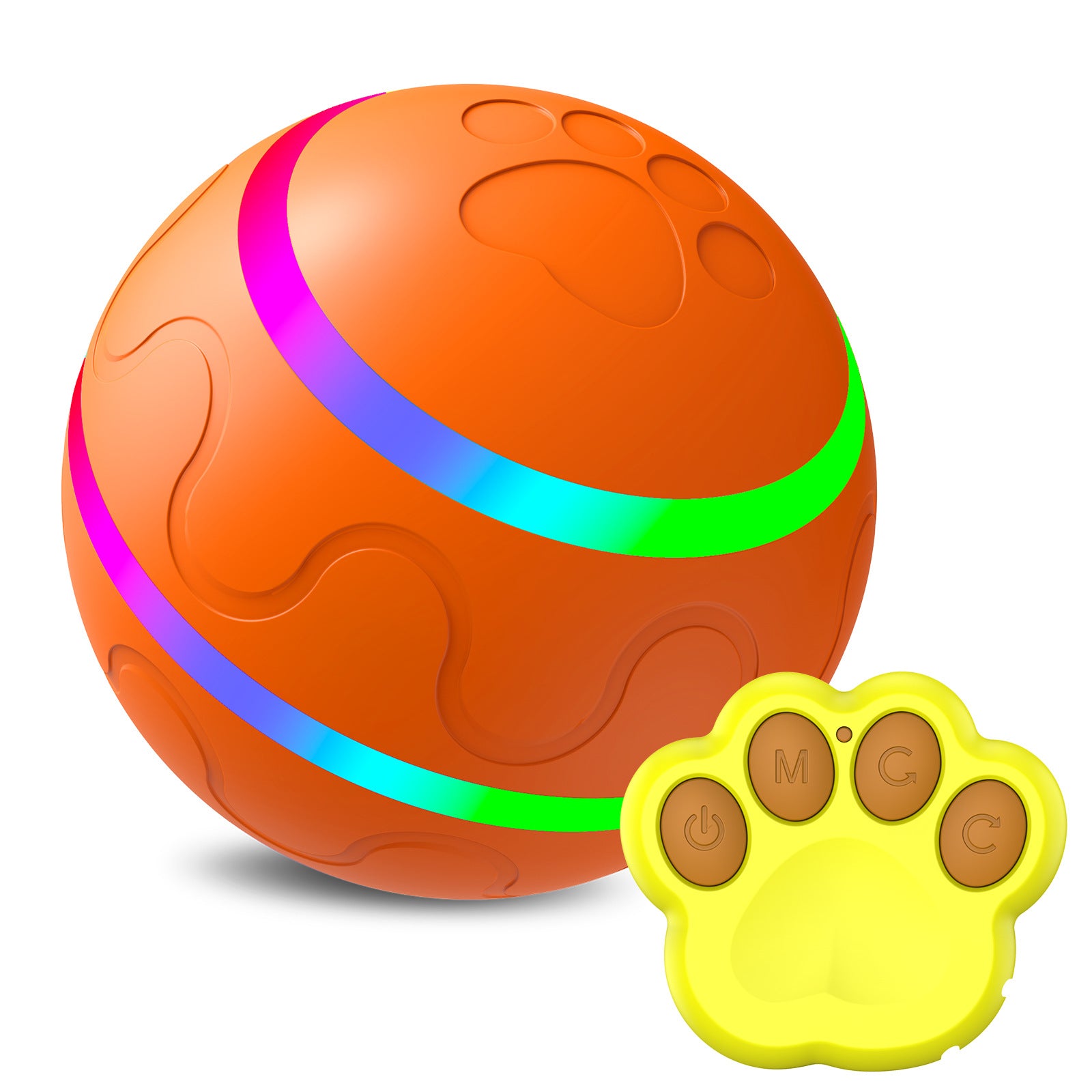 Pet Smart Cat Wicked Ball | Interactive Automatic Self-Rotating Toy | USB Rechargeable Intelligent Ball for Cats & Small Pets