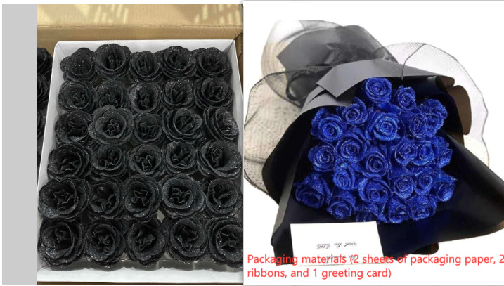 Personalized Preserved Fresh Rose Bridal Bouquet - Modern Art Valentine's Day Gift - Anniversary Gift