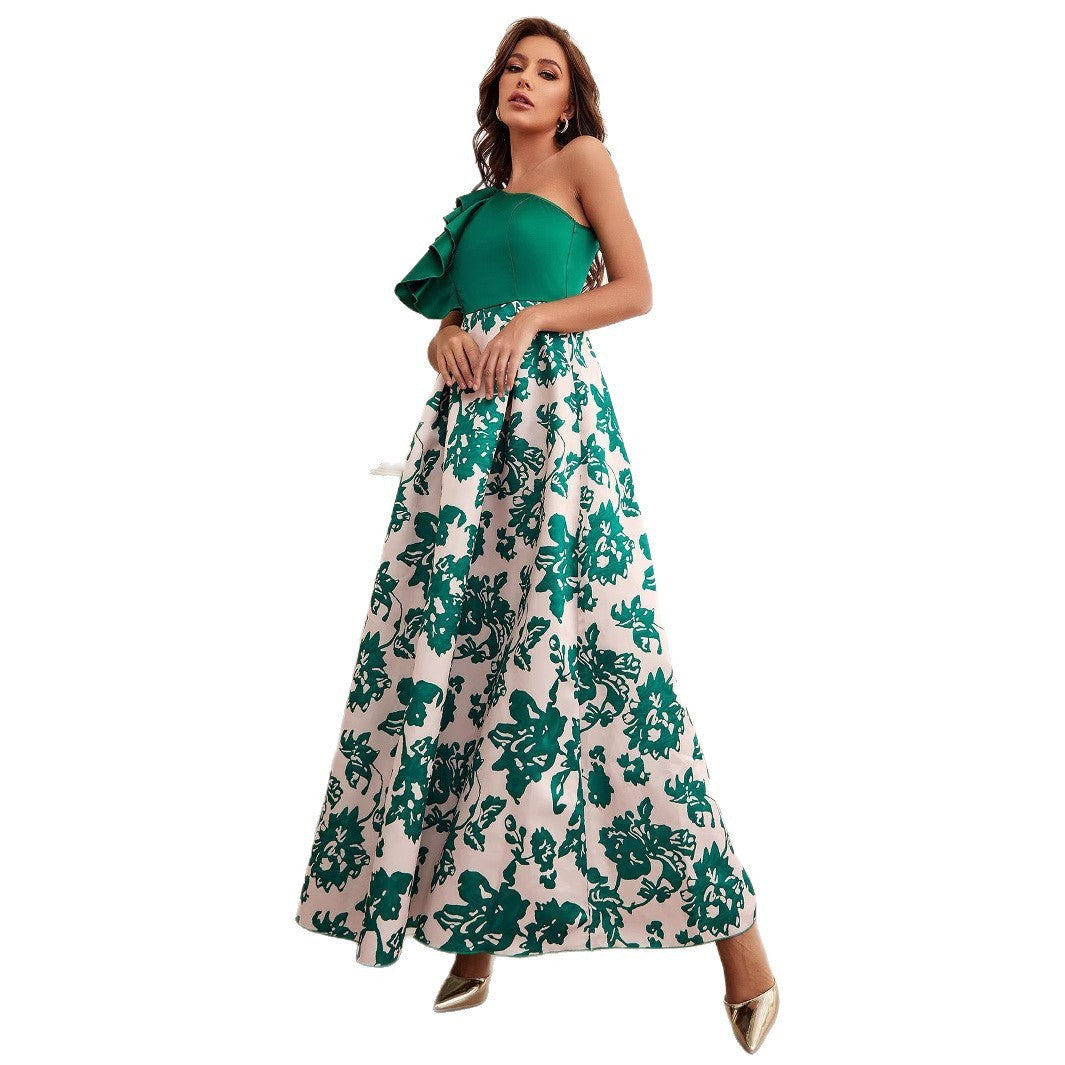 Elegant Digital Printing Dress Women - GM Traders