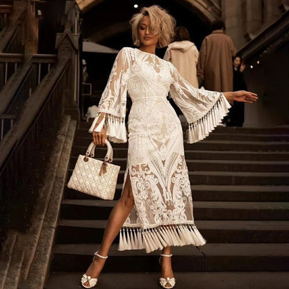 Women Dress Long Dress Skirt Lace Dress Long Skirt - GM Traders