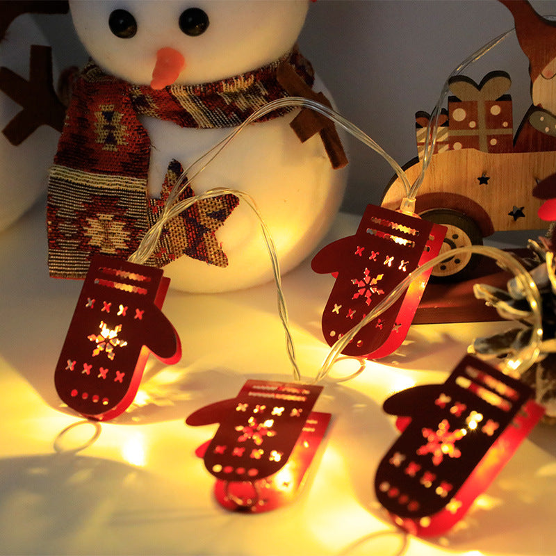 Christmas LED String Lights – Santa Claus, Elk & Snowman Ornaments for Home, Tree & Party Decoration