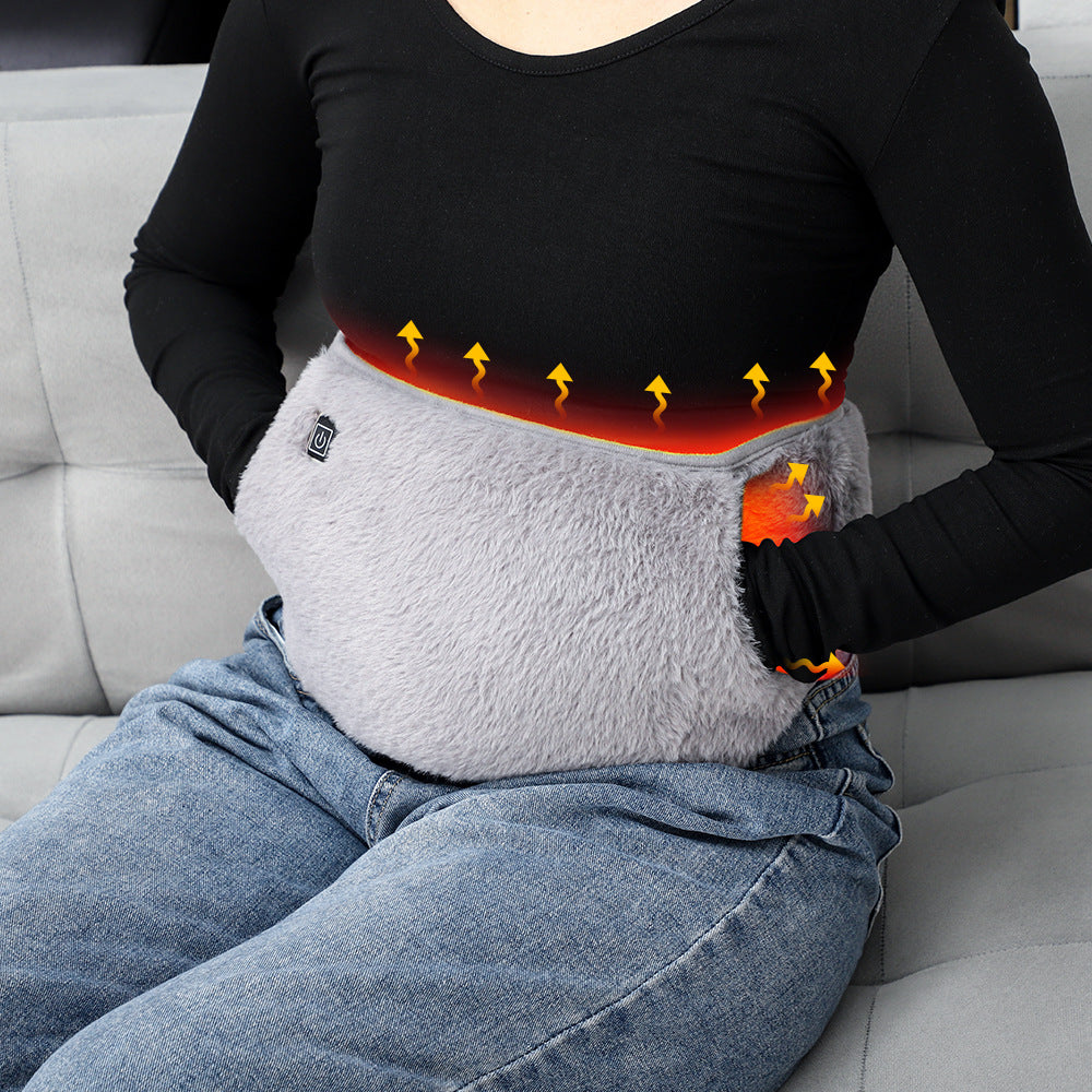 USB Electric Heating Stomach Belt – 3-gear Thermostat Warmth ️ | Winter