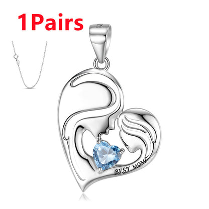 S925 Sterling Silver Best Mom Necklace Mother's Day Series Necklace - GM Traders