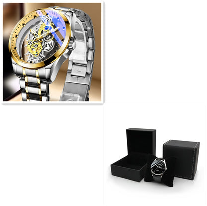 Men Watch Skeleton Automatic Quartz Watch Gold Skeleton Vintage Man Watch Mens Watches Top Brand Luxury - GM Traders