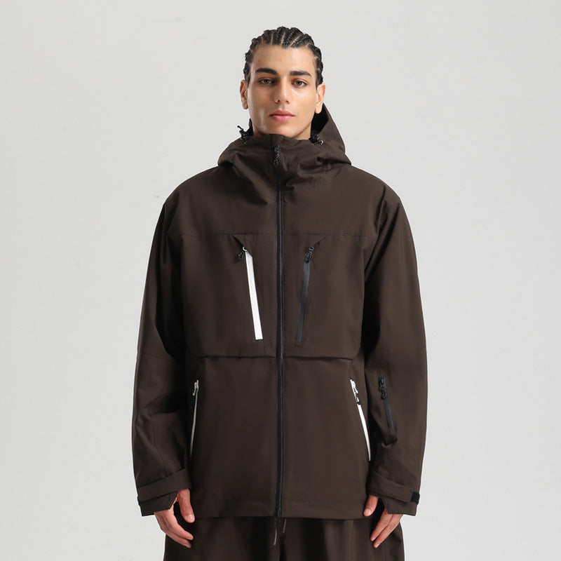 Waterproof Padded Ski Coat – Breathable Loose Winter Snow Jacket for Men & Women