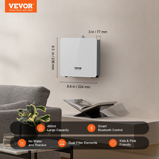 Scent Air Machine For Home, 480ML With Cold Air Technology, Waterless Smart Essential Oil Diffuser, Cover Up To 2500 Sq.Ft For Large Room, Hotel, Spa, Business Office - GM Traders