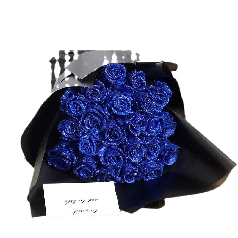 Personalized Preserved Fresh Rose Bridal Bouquet - Modern Art Valentine's Day Gift - Anniversary Gift