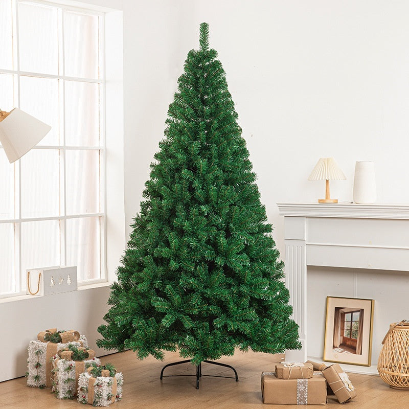 Premium Green Artificial Christmas Tree with Metal Stand - Thick PVC, Multiple Sizes