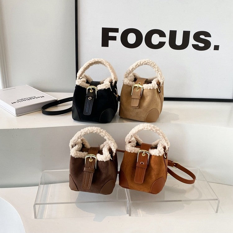Crossbody Bags Women Shoulder Bag Casual Retro Plush Bag Versatile Plush Designer Bags Purse And Handbags Female Bags - GM Traders