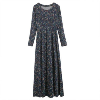 Dress Mother Dress Big Swing Dress Noble Long Skirt Women - GM Traders