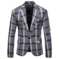Men’s Casual Plaid Blazer – Small Suit Coat for Daily Wear - GM Traders