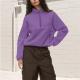 Casual Women's Top Half-zip Loose Sweatshirt | Winter