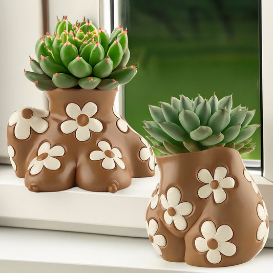 Creative Resin Body Art Flowerpot Home