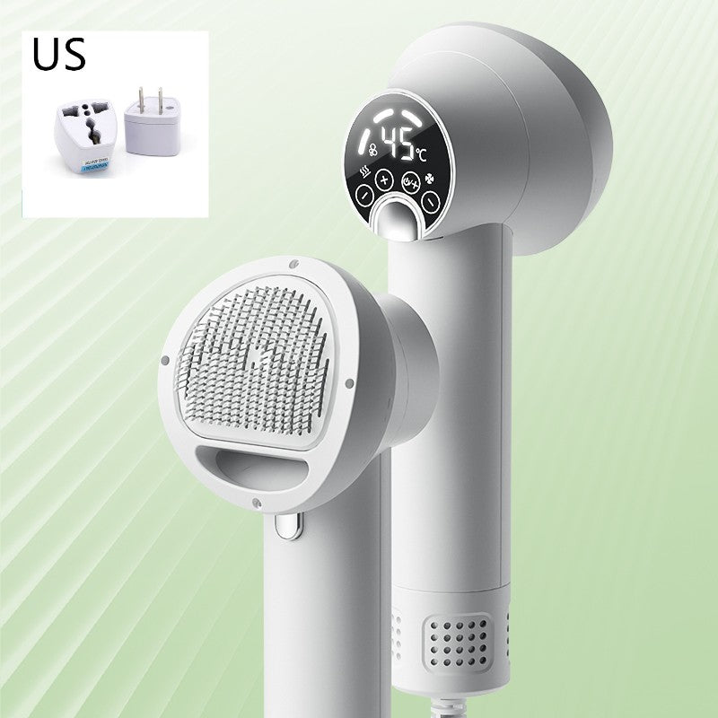 Smart Pet Hair Dryer for Dogs & Cats | Silent Grooming Blow & Comb Hairdressing Tool