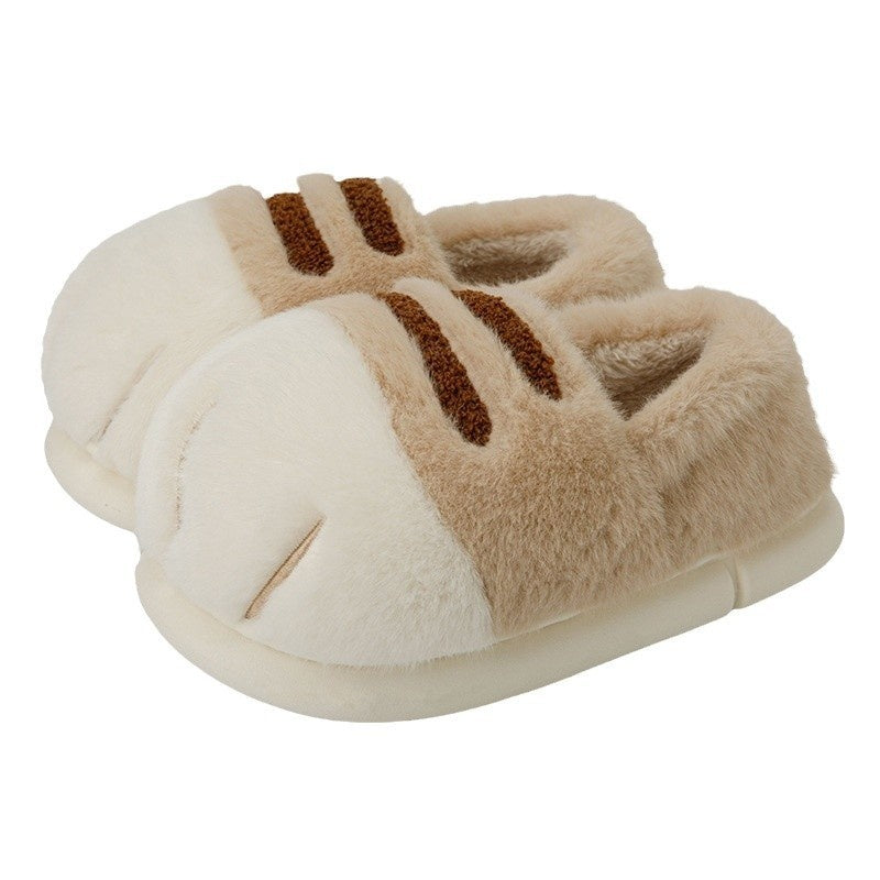 Inner Velvet Thick Soft Soled Fluffy Slippers – Warm Plush Indoor Winter Footwear for Men & Women