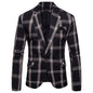 Men’s Casual Plaid Blazer – Small Suit Coat for Daily Wear - GM Traders