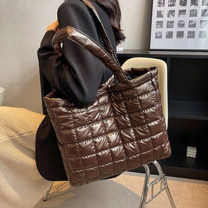Winter Shoulder Bags Women Fashion Plaid Handbag - GM Traders