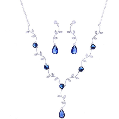 High Quality Zircon Necklace Full Diamond Jewelry Set - GM Traders