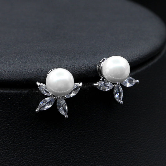 Natural Pearl Necklace Set Elegant Wedding Dinner Item Earrings - GM Traders