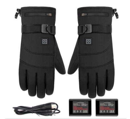 Winter Electric Heated Gloves – Motorcycle Touch Screen Thermal Riding Gloves for Men & Women