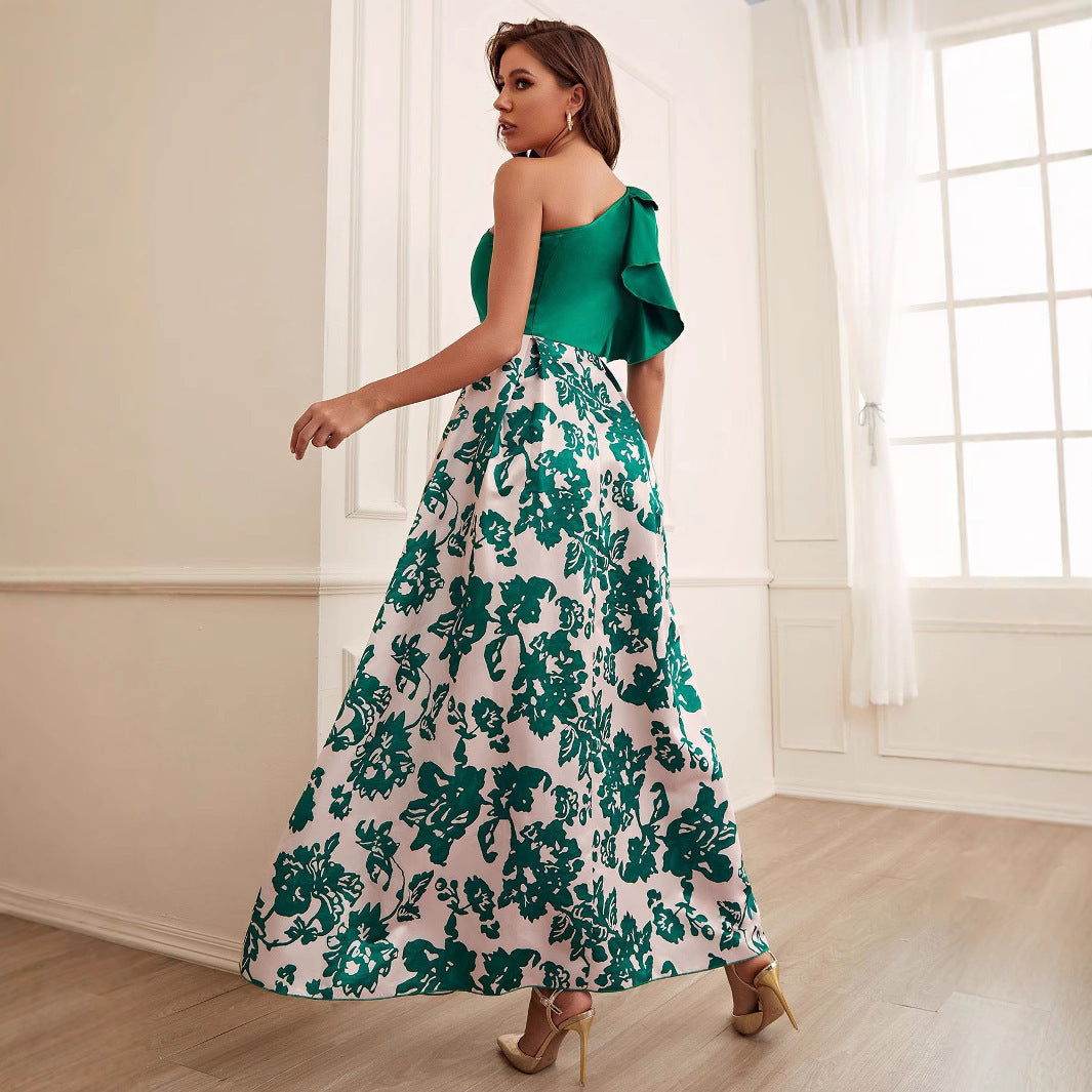 Elegant Digital Printing Dress Women - GM Traders