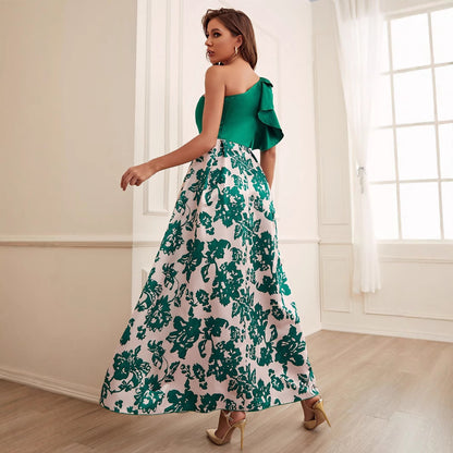 Elegant Digital Printing Dress Women - GM Traders