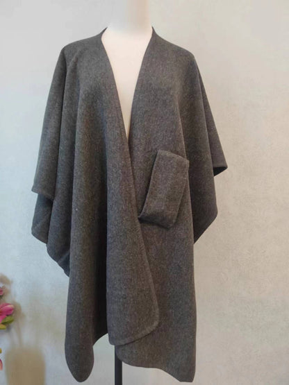 Knitted Cardigan Cape And Shawl