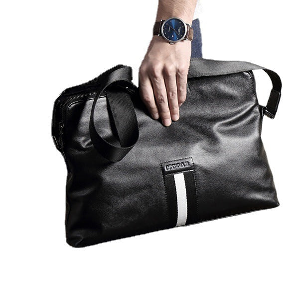 Wear-resistant Leather Men's Messenger Business Bags - GM Traders