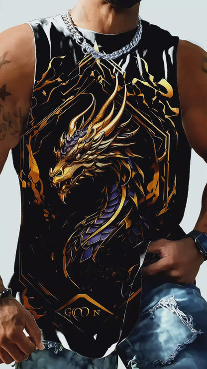 Full Printed Vest Made Of Polyester Material